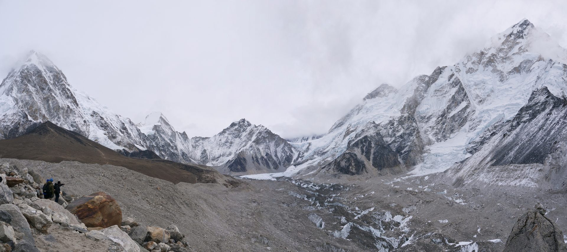 The Khumbu Glacier in the Nepal Himalaya